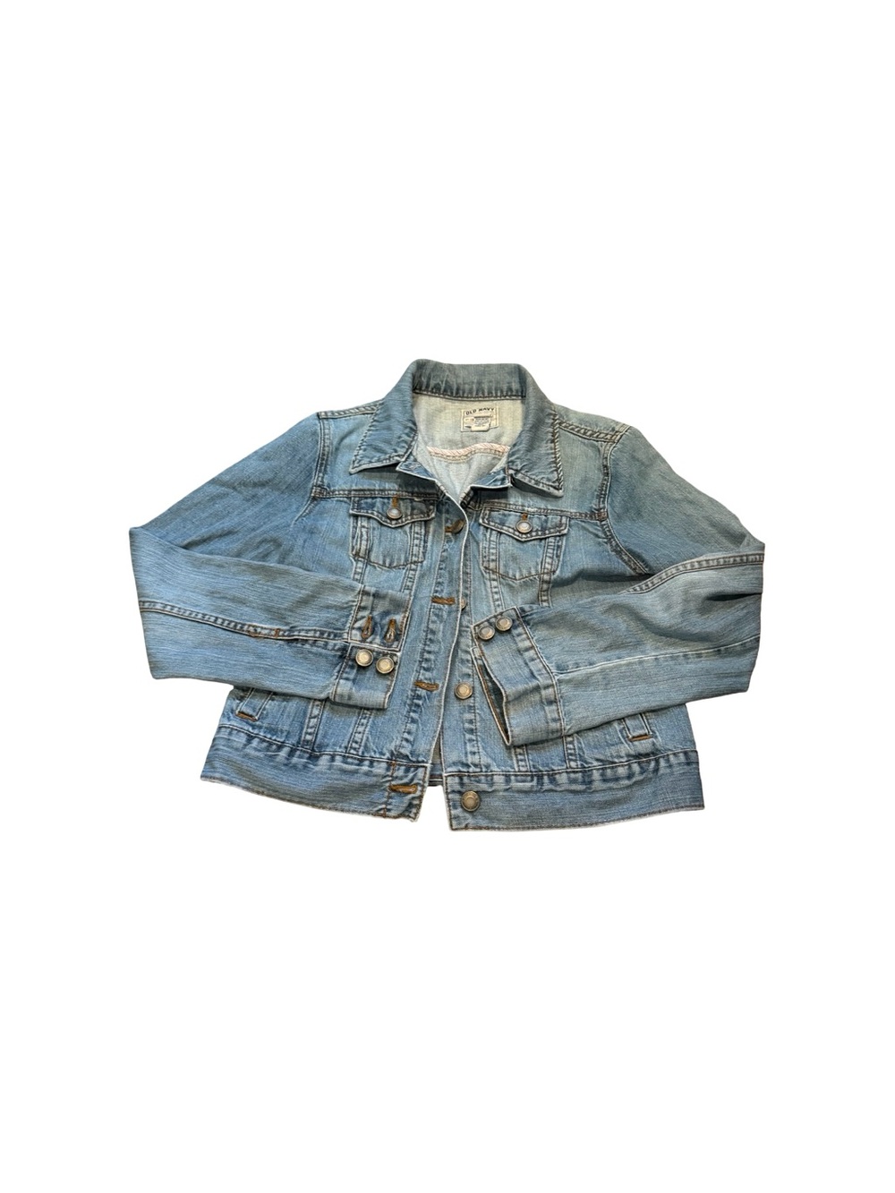 Old navy Women's Light Blue Denim Jean Jacket - Classic Trucker Style